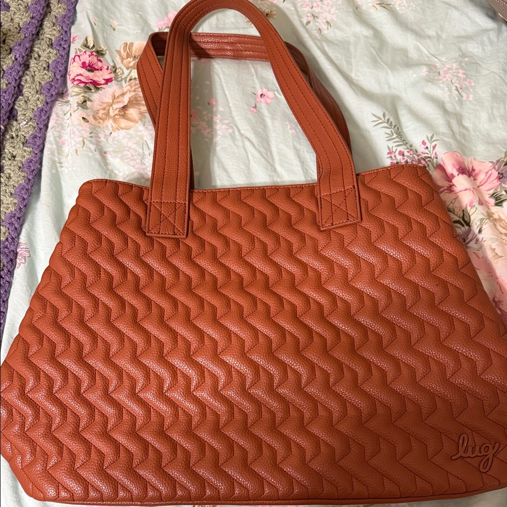 Lug Women's Textured Orange Tote Bag